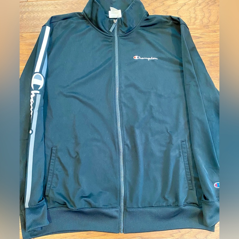 Champion Men's Black Zip Up Jacket
